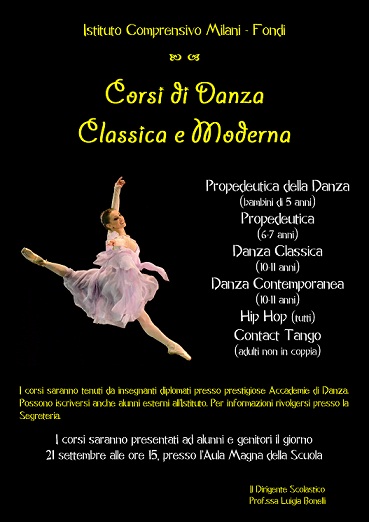 CORSI DI DANZA A.S.2016/2017