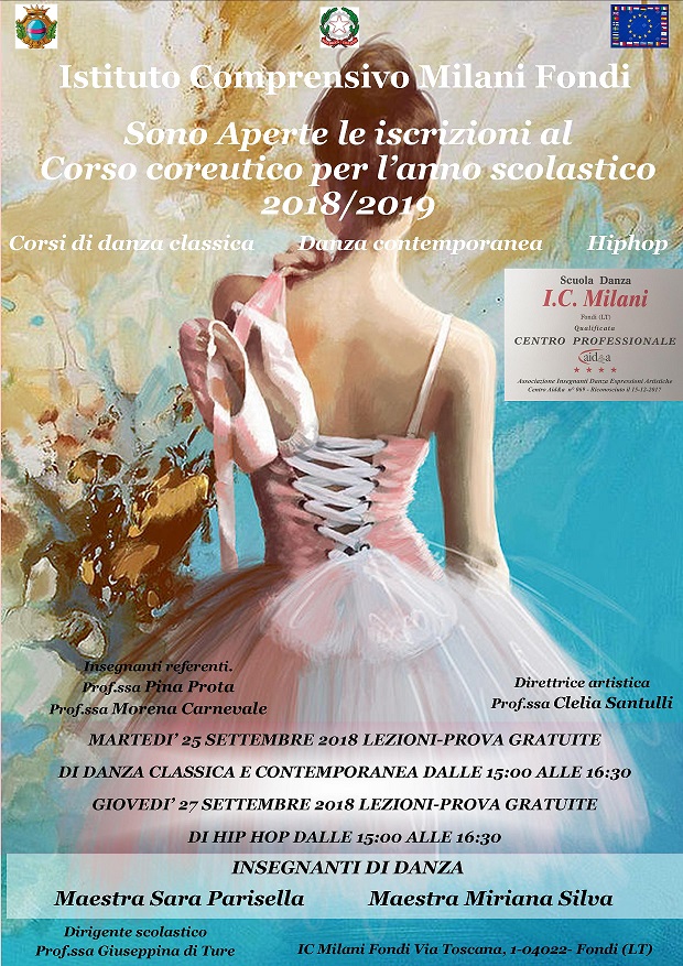 iscrizioni danza 2018 2019 RIDOTTO